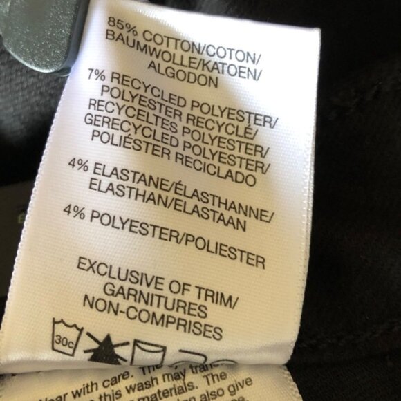 Silver Jeans Infinite Fit High Rise Straight Leg Jeans Sz Small Black Denim NWT - Picture 12 of 13